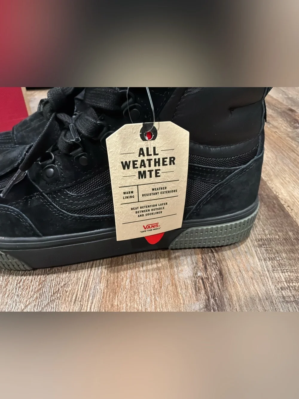 VNDS 2021 Vans STATIC Comfycush MTE WATER RESISTANT Black Gray Men’s Sz 10.5